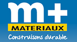 logo M+ Matériaux, partenaire du TUC Rugby